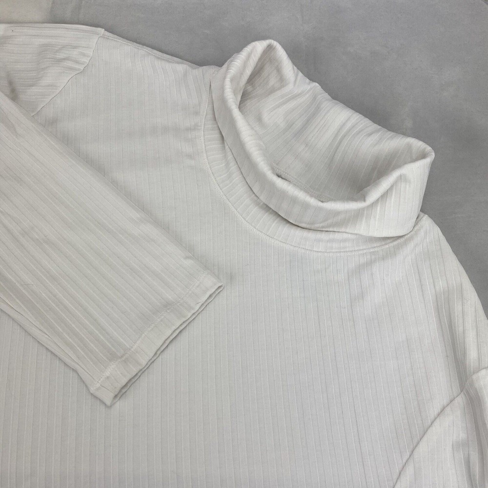 Athleta Women's Solid White Polyester Blend Long … - image 1